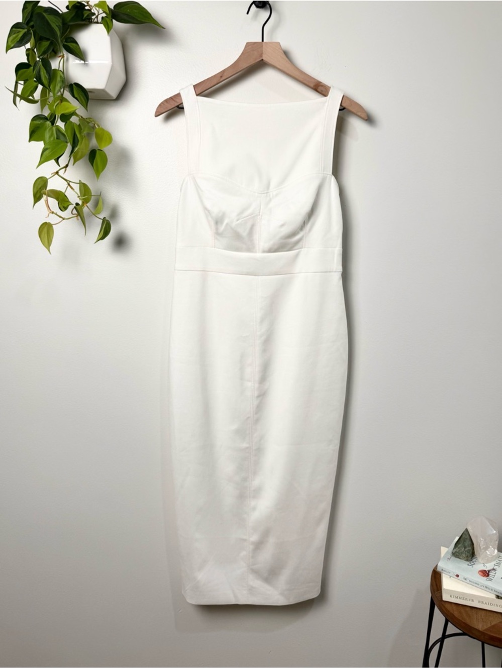 Ted Baker Klarika Bodycon Midi Dress Size 2 (US 6) White Bridal Cocktail